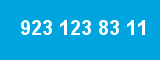923 123 83 11 923 123 83 11